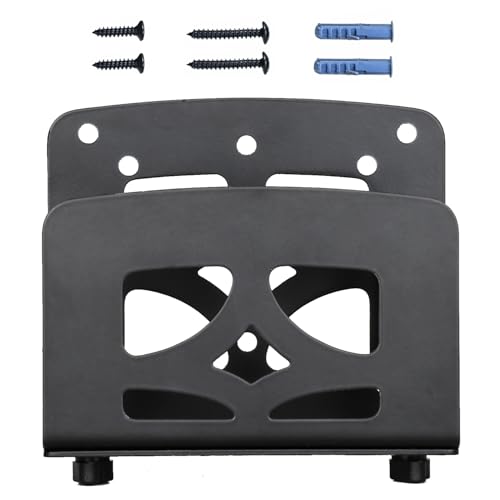 Adjustable Small Device Wall Mount or VESA Mount Behind Monitor, Cable Box Holder, Wifi Router Stand, Modems Mount Rack, for Streaming Media Player/Switch/WII/Power/Mini pc/mac Mini/OptiPlex MFF etc