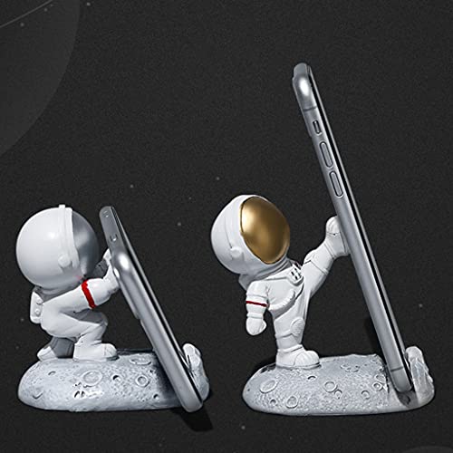 Support d'astronaute en résine pour téléphone portable, cadeau déco original