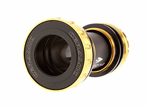 Aerozine Bb-08-Xc Mtb Bottom Bracket Bb English Threaded Bsa 68 73Mm Ceramic Bearings 90G (Gold) #TOP3