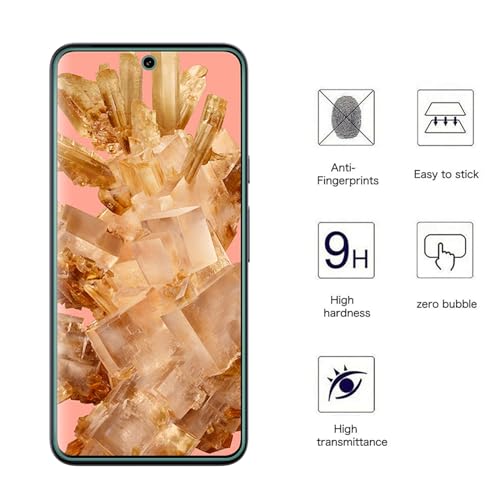 Image of AOKUMA Screen Protector Compatible with Pixel 8 for Google Pixel 8, Premium Screen Protector with 9H Hardness, Anti-Scratch Protective Glass, Shatterproof, Anti-Bubble, Pack of 2