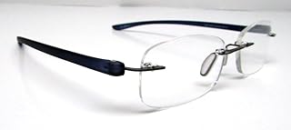 Foster Grant Rimless Reading Glasses with Soft Case ARCHIE BLU +1.75