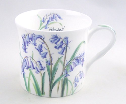 Heath McCabe Fine English Bone China Mug - Bluebell Chintz - 12 Ounce