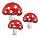 3PCS 31' Mushroom foil balloons. Mushroom decor- Alice in Wonderland theme party decoration, Mushroom birthday party supplier. baby shower, wedding, forest plant party decorations.