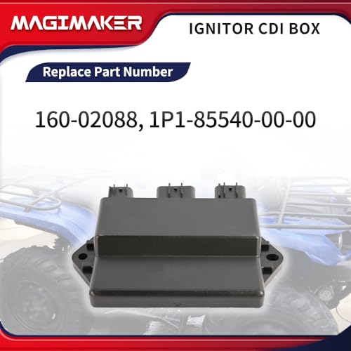 Magimaker Ignitor CDI Box, CDI Module Compatible with Yamaha Kodiak 400 YFMFA 2005 2006, Grizzly 400 YFM4FG 2007 2008 Replace 160-02088 1P1-85540-00-00 by Magimaker - Image 2