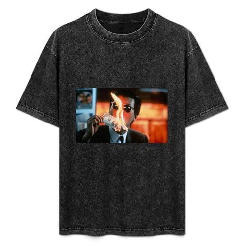 Photo de T-Shirt Fashion Short Sleeve A Better Tomorrow Chow Yun Fat Round Neck, Short Sleeve Cotton T-Shirt Black XL