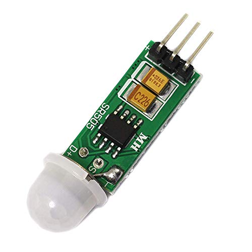 Youmile 5 szt. ludzki czujnik ruchu HC-SR505 mini moduł detektora podczerwieni do przełącznika czujnika ciała Arduino z kablem Dupont żeńskim do żeńskiego, męskiego do żeńskiego 3-pinowego