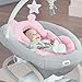 Infant Insert Compatible with 4moms Mamaroo Swing and Graco Swing, Newborn Insert for Baby Swing, Rocker, Bouncer, Portable and Washable, Reversible Body Support Cushion, Cotton & Mesh Material, Pink