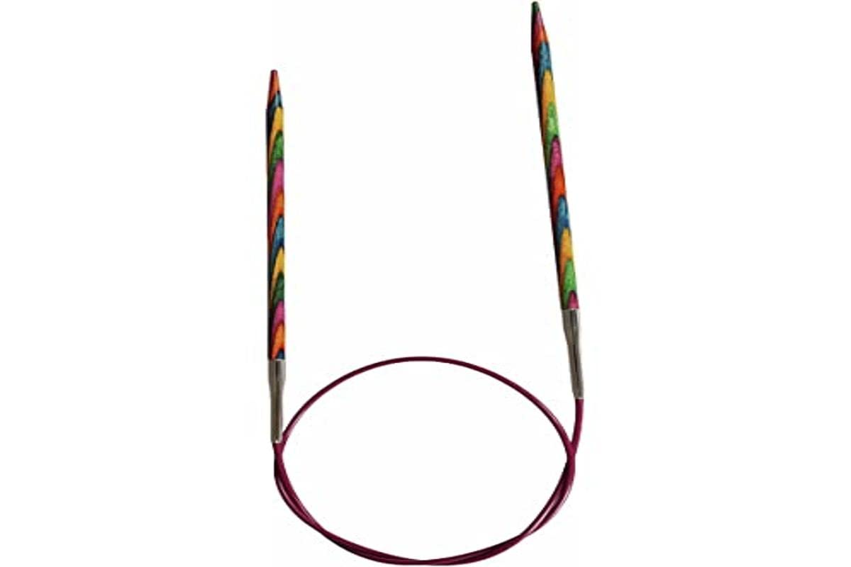 KnitPro 80 cm x 2 mm Symfonie Fixed Circular Needles, Multi-Color
