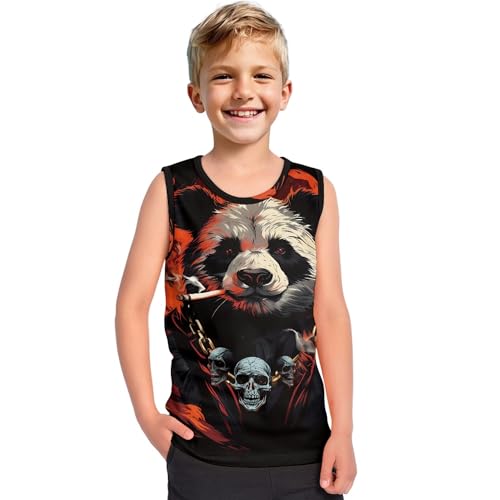 Hawapod Boy's Tank Tops Kids Undershirts Soft Athletic Toddler Sleeveless Shirts3