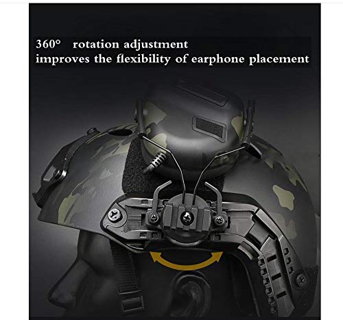 Jffcestore Helmet Way Tactical Headset Earmuff No Noise Reduction For Z.tactical Series Ptt (Tan) #TOP5