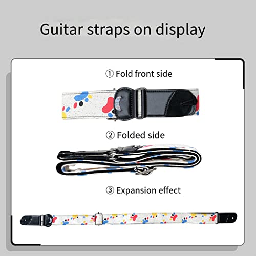 CIVVOPSSW Sangle de guitare acoustique Instrument ceinture d’épaule Pick Pocket basse pièces de rechange, Grille de… - Les Beatles, Paul McCartney, John Lennon, RIngo Starr, George Harrison CIVVOPSSW Sangle de guitare acoustique Instrument ceinture d'épaule Pick Pocket basse pièces de rechange, Grille de… – Image 7