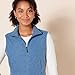 Amazon Essentials Women's Classic-Fit Sleeveless Polar Soft Fleece Vest (Available in Plus Size), Blue Heather, 1X