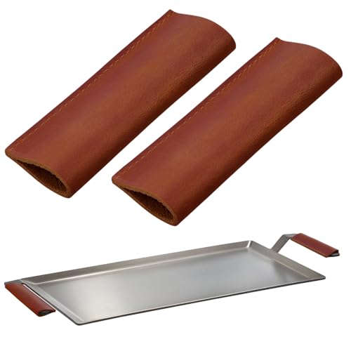 LemonRoad Leather Handle Covers Set of 2
