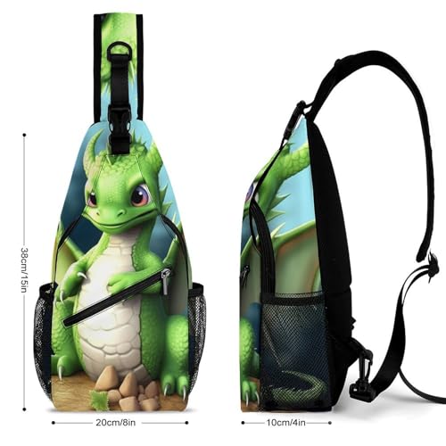Mochila deportiva tipo sling para senderismo y uso casual miniatura 2