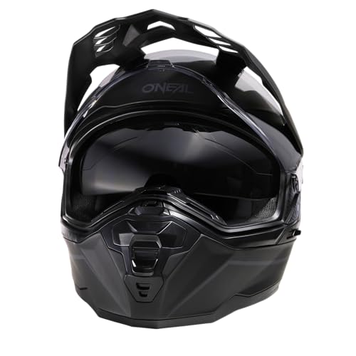 Miniatura 5 de O Neal Casco Moto Enduro Touring Adventure Street Buen Ajuste, Pinlock Y Bluetooth, Visera Integrada, Ece 22.05 Casco D-Srs Solid V.24 Adulto Negro Talla S