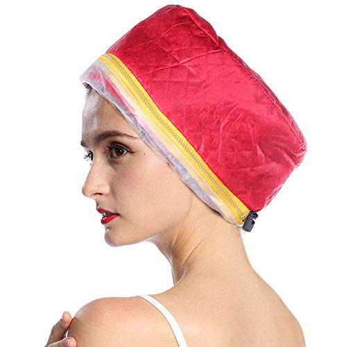 Hair Steamer Cap, Electric Hair Cap Thermal Cap For Hair Spa Home, 3 Grades Adjustable Temperature Control Heating for Damaged Hair Nourishing Moisturize(US Plug)
