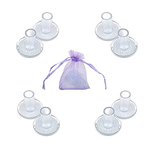 4 pares de protectores de tacón alto, protectores de talón transparentes para zapatos, tapones antideslizantes para bodas, escenarios, celebraciones, oficinas, 4 tamaños diferentes, Clear, X-Small Cover