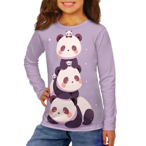 Image of Uourmeti Girls Graphic Tees Long Sleeve T Shirts for Teens Casual Tshirts Junior Sportswear Fall Tops