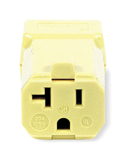 Hubbell HBL5369VY Valise Connector, 20 amp, 125V, 5-20R, Yellow