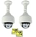 Produktbild Ex-Pro® Silber Schwarz Solar Akku Speed Dummy Fake-CCTV Sicherheit Kamera Kamera mit Solar Pannel für Blitz LED, IR-Flächenvorhang