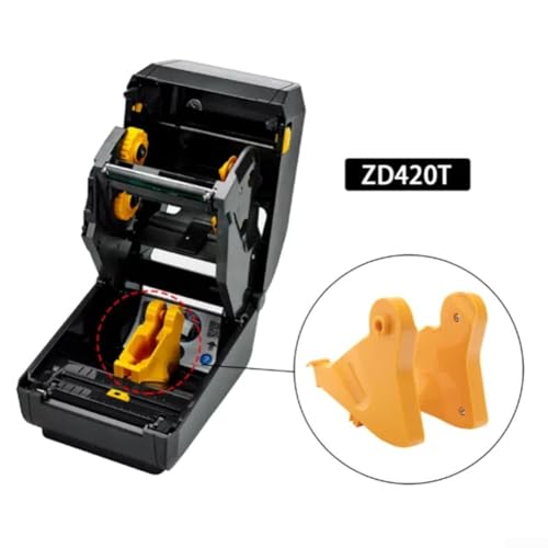 Brazo ajustable para Zebra ZD420T de alta resistencia con panel lateral de ABS amarillo 3