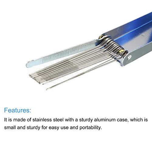 PATIKIL Guitar Nut Slotting File Saw Rods Filing Set Replacement Tool Tip Cleaner Files Bridge Slot Filing Stainless Steel for Guitar Bass - Image 4