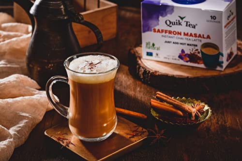 QuikTea Saffron Masala Chai Tea Latte