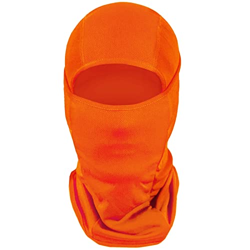Sheverch Ski Mask For Men Women Balaclava Face Mask Breathable Uv Protection Football Running Riding Motorcycle Cycling Orange #TOP4