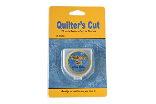 Quilter’s Cut 28Mm Rotary Blades, 12 Pack, Fits Olfa, Fiskars, Martelli, & Truecut #TOP1