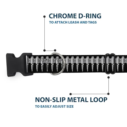 Collier de clip en plastique Buckle Down bicolore résistant de 3,8 cm
