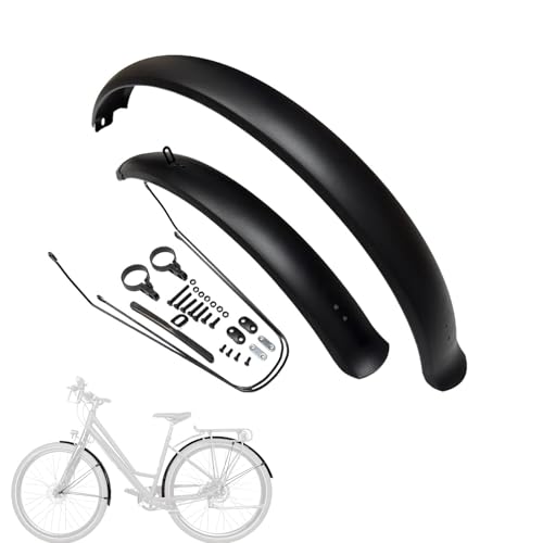 Fat Tire Bike Fenders 26 x 2.5~3.0inch Wide Tire Mudguard Set Front and Rear 2 Parts-Universal Full Cover Bike Fenders Fit for Mountain Road Bike Electric Bike Beach Bike