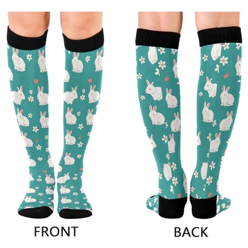 Image of Wusikd Cats Compression Socks for Women and Men Circulation Cute Long Socks for Athletic Running 1