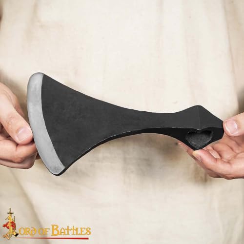 Lord of Battles Viking Axe Head, Ideal for Camping, Wood Cutting, Splitting | Authentic Medieval Axe Head for Outdoor Survival & Reenactment (Dane Axe Head) by Lord of Battles - Image 6