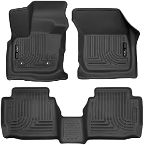 Husky Liners Weatherbeater Series | Front & 2nd Seat Floor Liners - Black | 98791 | Fits 2017-2020 Ford Fusion/MKZ 3 Pcs