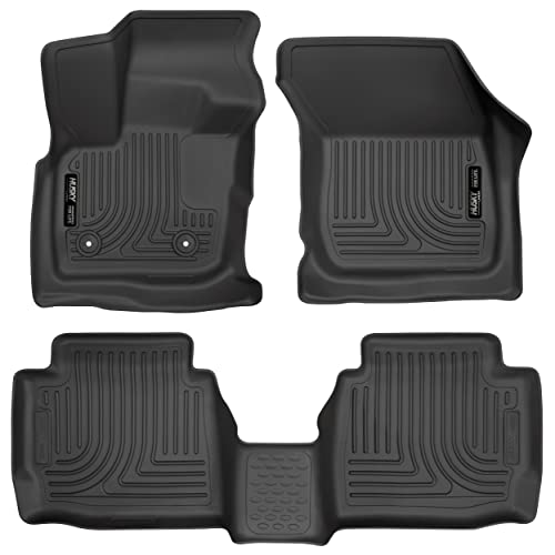 Husky Liners Weatherbeater | Fits 2017 - 2020 Ford Fusion/MKZ, Front & 2nd Row Liners - Black, 3 pc. | 98791 #1