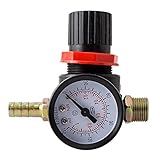 Bmwjrzd LIUYI Regulador Reductor de presión Manómetro de presión Manómetro Compresor de Agua Probador hidráulico Pistola de pulverización Presión de Aire Medidor regulador de presión