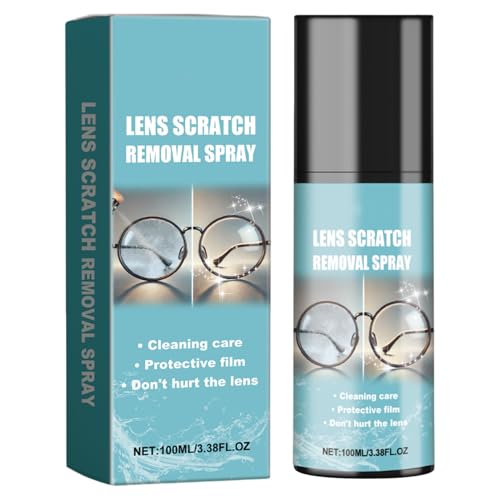 DAWCBVJQ Spray Nettoyant Pour Lunettes 100ml, Nettoyant Pour Lunettes De Vue, Dissolvant De Rayures De Lunette, Éliminateur De Rayures Pour Lunett De Soleil,...