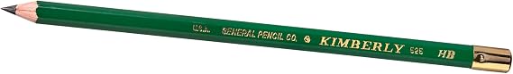 Generals Mini Drawing Kit - Set of 5 Includes 3 Drawing Pencils, Layout Pencil, and Eraser, Black - 525BP