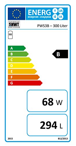 300 Liter Pufferspeicher/ Heizungsspeicher- Warmwasserspeicher für Heizungswasser, Energieeffiziensklasse B, ohne Wärmetauscher, inkl. Isolierung. Für Trinkwasser siehe emaillierte EWS8B Reihe-4