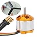 GRCFUMO Professional A 2212 Outrunner Brushless Motor, High Power Brushless Outrunner Motor, Outrunner Motor Parts for RC Quadcopter (2200KV)