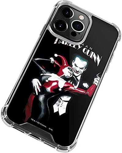 Skinit Clear Phone Case Compatible with iPhone 13 Pro Max - Officially Licensed DC Comics The Joker Batman: Harley Quinn Cover #1 Art by Alex Ross. Piece Also Known as Tango with Evil Design