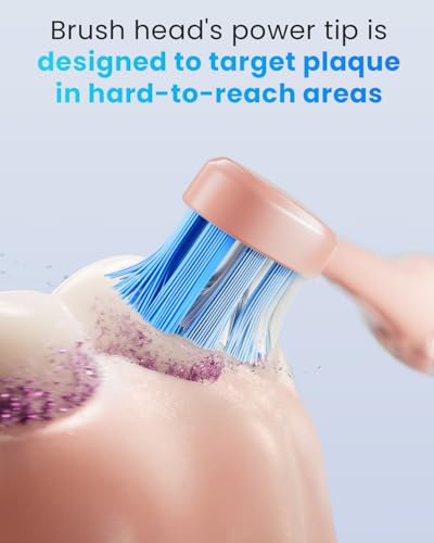 Image of Onlyone Replacement Toothbrush Heads, Electric Toothbrush Heads Refills, Pink, 8 Pack