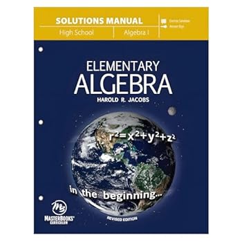 Paperback Elementary Algebra (Solutions Manual) Book