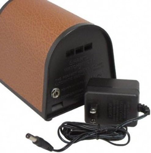 Power adapter connected to the back of the watch winder