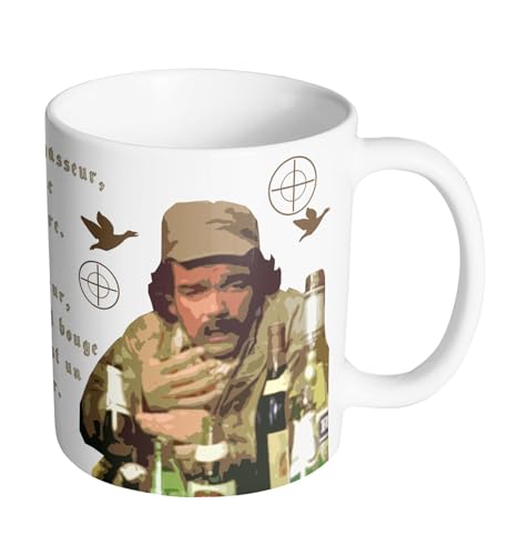 Artist Deluxe Tasse Mug Galinette Polymere Incassable 340ML Fun - ya le bon chasseur et le mauvais chasseur