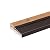 Oak & Aluminum Adjustable Threshold 3 5/8" Wide Adjustable from 1 1/8" to 1 1/2" High (36" Brown)