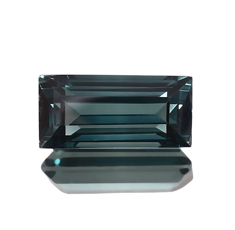 Tourmaline indicolite facettée émeraude, pierre naturelle d'exception pour bague