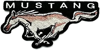 Wasuphand Ford Mustang Racing Sport Automobile Car Motorsport Racing Logo Patch Sew Iron on Jacket Cap Vest Badge