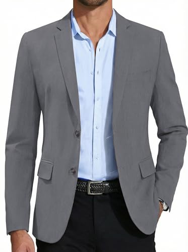 Blazer décontracté pour homme veste grise idéale pour vos soirées et le bureau
