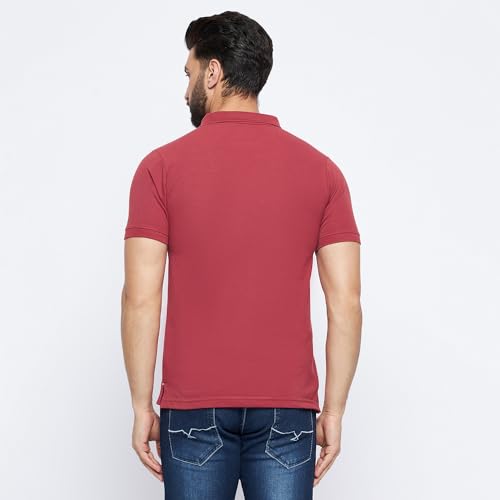 Image of NEVA Men's Regular Fit Half Sleeve Polo Neck T-Shirt with Chest Pocket
